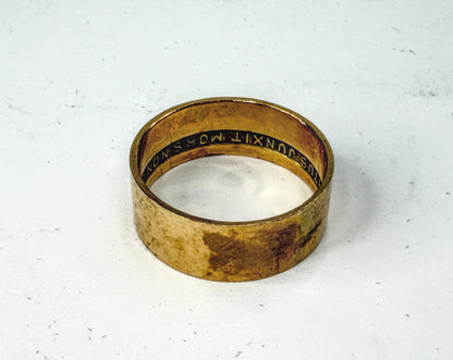 Vintage 10K Gold Scottish Rite Masonic 14th Degree Yod Band Ring 9.5 JR2241