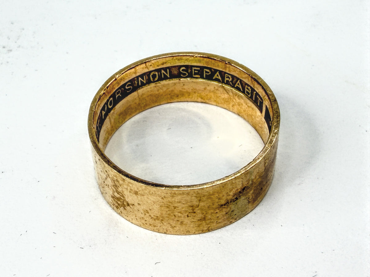 Vintage 10K Gold Scottish Rite Masonic 14th Degree Yod Band Ring 9.5 JR2241