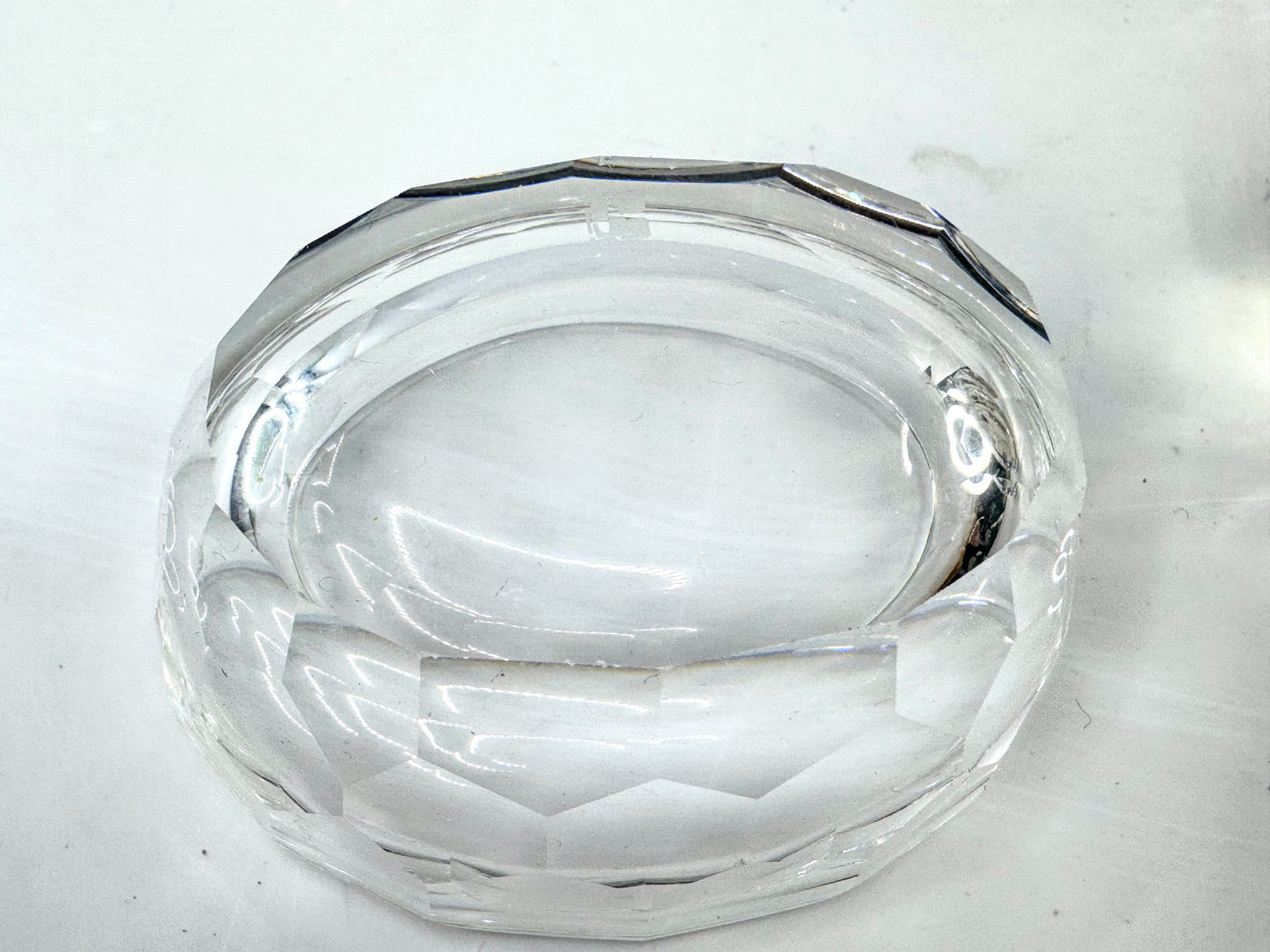 Retired Swarovski Anemone Frosted Crystal Floral Trinket Box Mint, COA S288