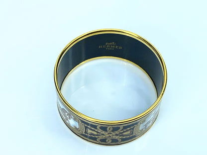 Hermès Grand Apparat Enamel Bangle Bracelet 70 (M) JR9719