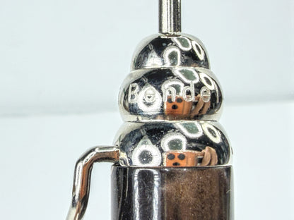 Jean Pierre Lepine Zig Zag Bonolo Black Silver Tone Designer Ballpoint Pen SS504