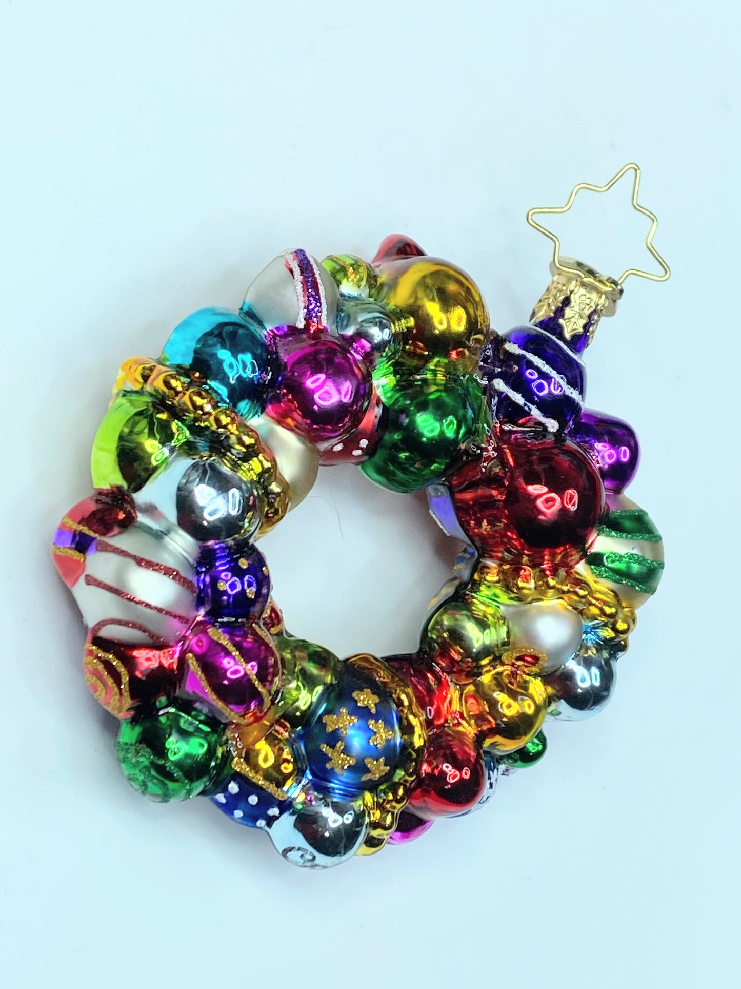 Christopher Radko Joyful Wreath Ornament, Gem original box XN15