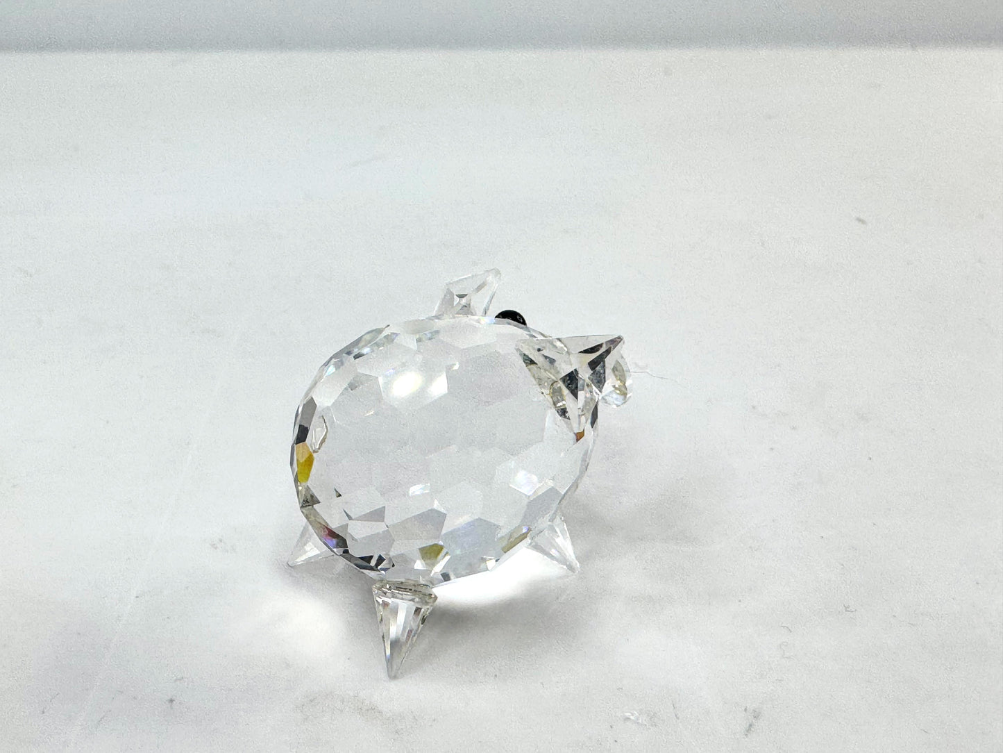 Swarovski Crystal Pig Figurine Clear Glass Mini Farm animal w/COA 1” S290