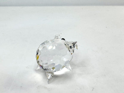 Swarovski Crystal Pig Figurine Clear Glass Mini Farm animal w/COA 1” S290