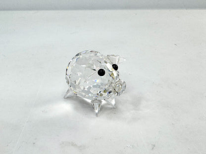 Swarovski Crystal Pig Figurine Clear Glass Mini Farm animal w/COA 1” S290