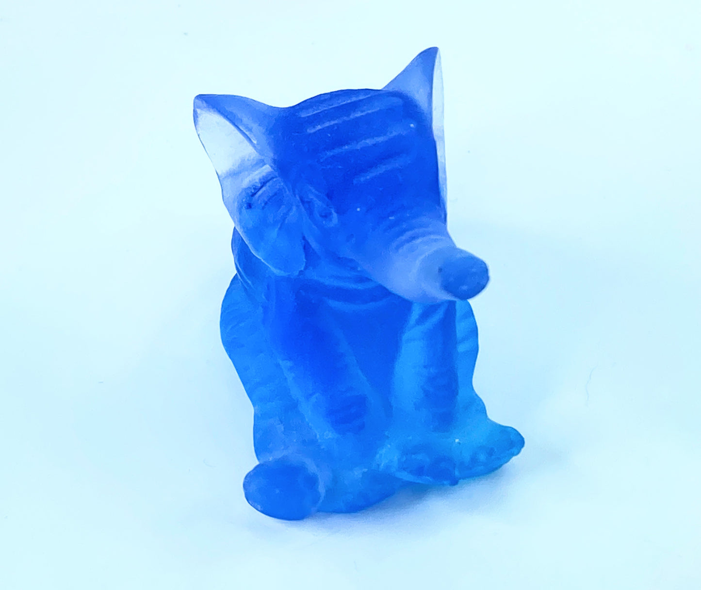 Daum - Crystal Mini Elephant in Blue 7cm