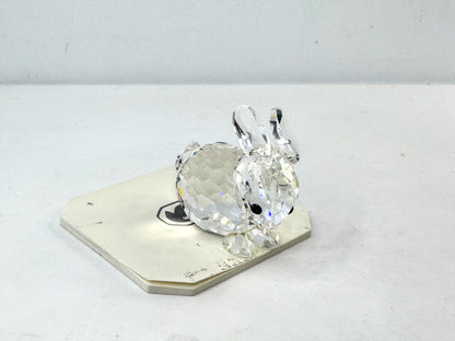 Swarovski Crystal Rabbit Figurine Clear Faceted Bunny Mint, with COA S291