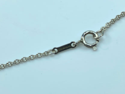 Tiffany & Co Sterling Silver Elsa Peretti Large 27mm Heart Necklace 20" JR349