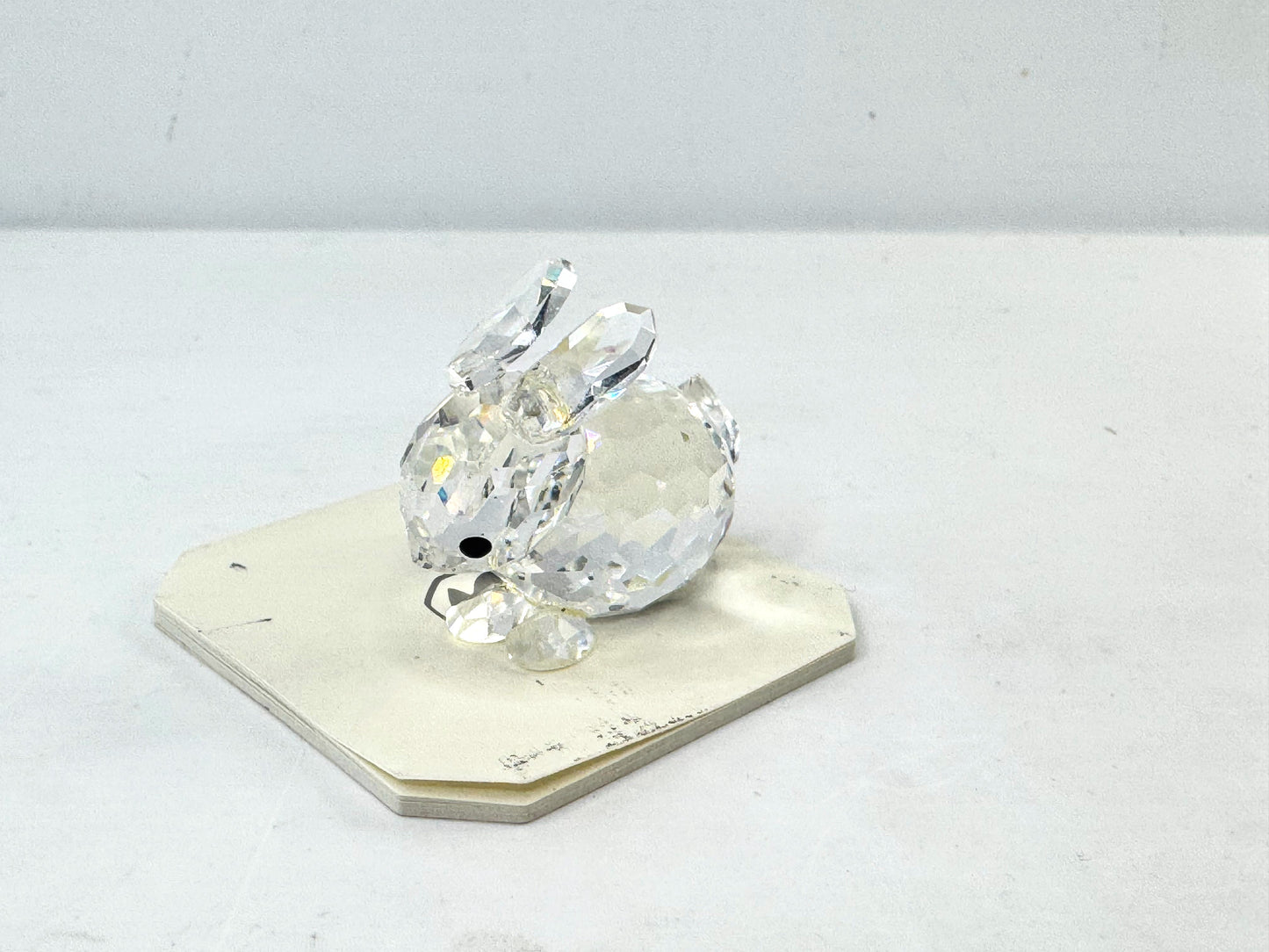 Swarovski Crystal Rabbit Figurine Clear Faceted Bunny Mint, with COA S291