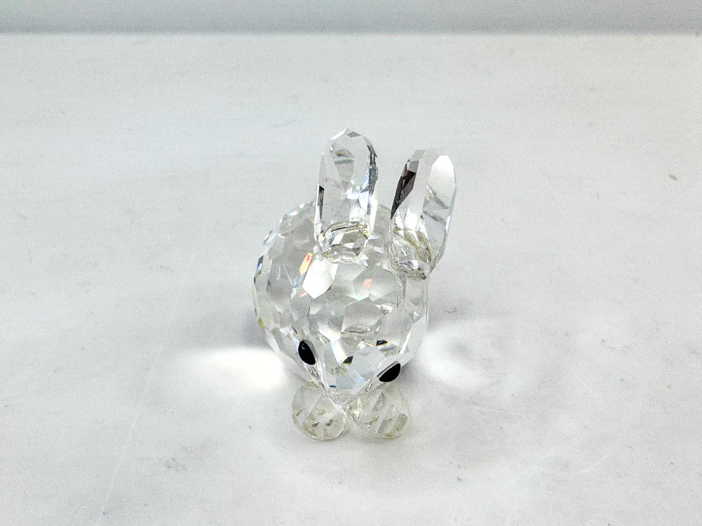 Swarovski Crystal Rabbit Figurine Clear Faceted Bunny Mint, with COA S291