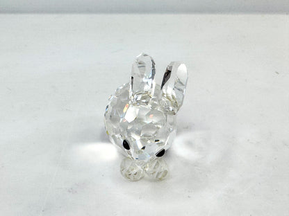 Swarovski Crystal Rabbit Figurine Clear Faceted Bunny Mint, with COA S291