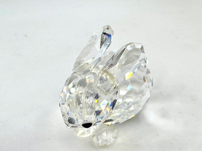 Swarovski Crystal Rabbit Figurine Clear Faceted Bunny Mint, with COA S291