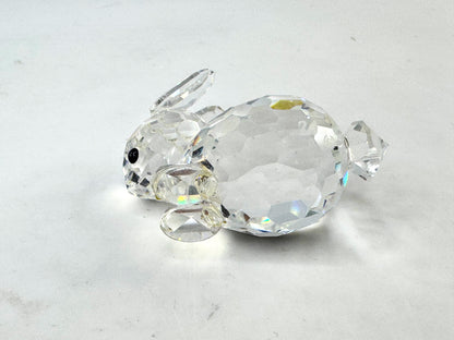 Swarovski Crystal Rabbit Figurine Clear Faceted Bunny Mint, with COA S291