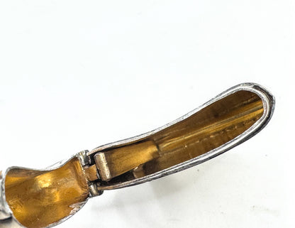 Antique 19th Century English Sterling Silver Vesta Case Engraved Birmingham SS333