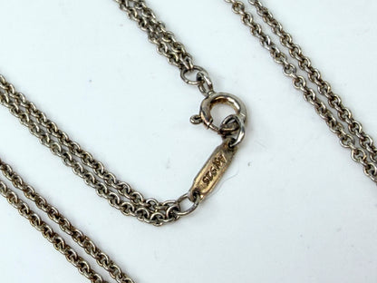 Vintage Tiffany & Co. Sterling Silver Infinity Pendant Necklace JR1513
