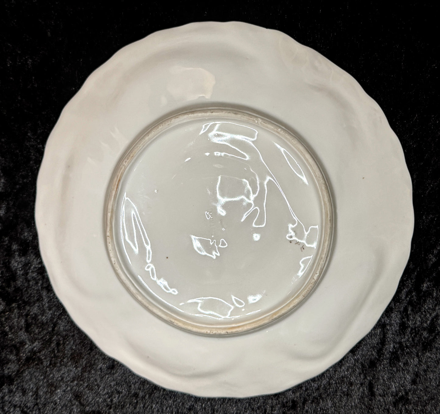 Antique German Oyster Plate “Registrirt” Marked Numbered 0162 5 A930