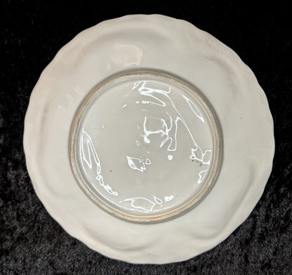 Antique German Oyster Plate “Registrirt” Marked Numbered 0162 5 A930