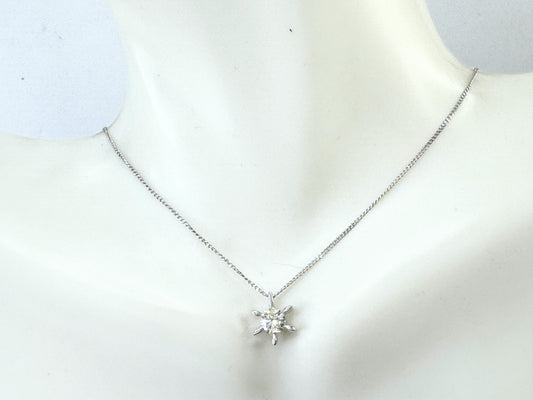 Platinum 0.41ct G/VS2 round brilliant solitaire Diamond necklace 16" JR9397