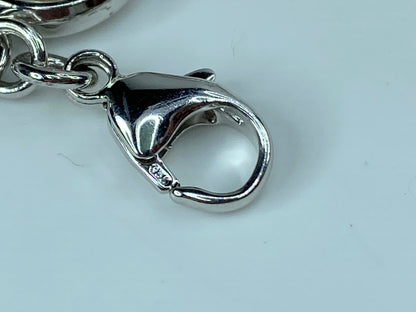 Tiffany & Co. Sterling silver Retired Iridesse Pearl bezel link bracelet JR382