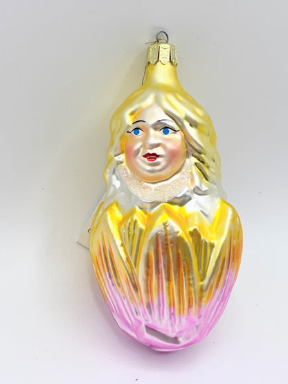 Radko Blonde Tulip Fairy ornament with tag 5.0" XN55