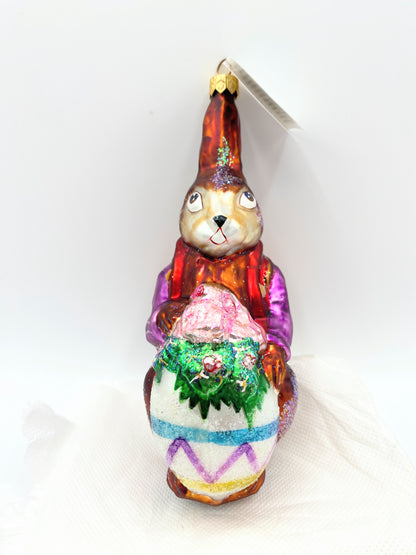 Christopher Radko 6.5 Inch Roy Rabbit Ornament Easter Hare Tree Ornaments XN57