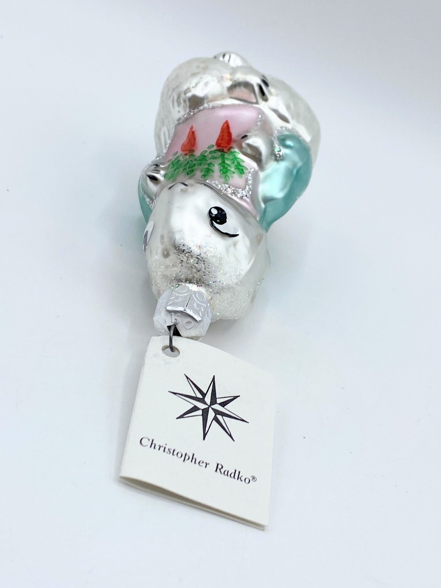 Christopher Radko 1992 “SHY RABBIT” Ornament Rabbit With Carrots Easter 4" XN60