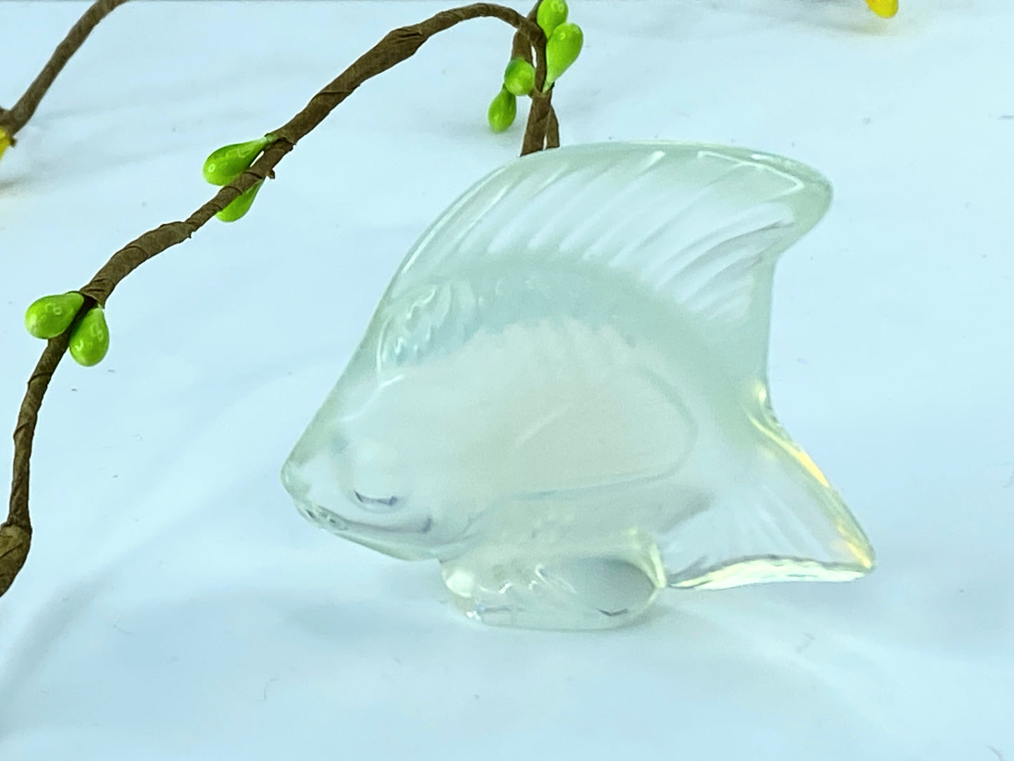 Lalique Opalescent Crystal Fish