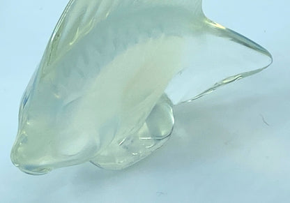 Lalique Opalescent Crystal Fish