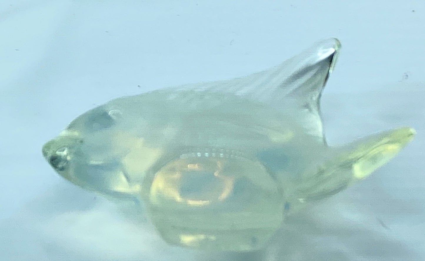 Lalique Opalescent Crystal Fish