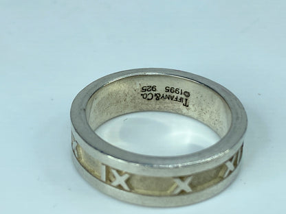 Tiffany & Co 6.7mm Atlas Ring in sterling silver 925 Size 8.75 7.9g JR307