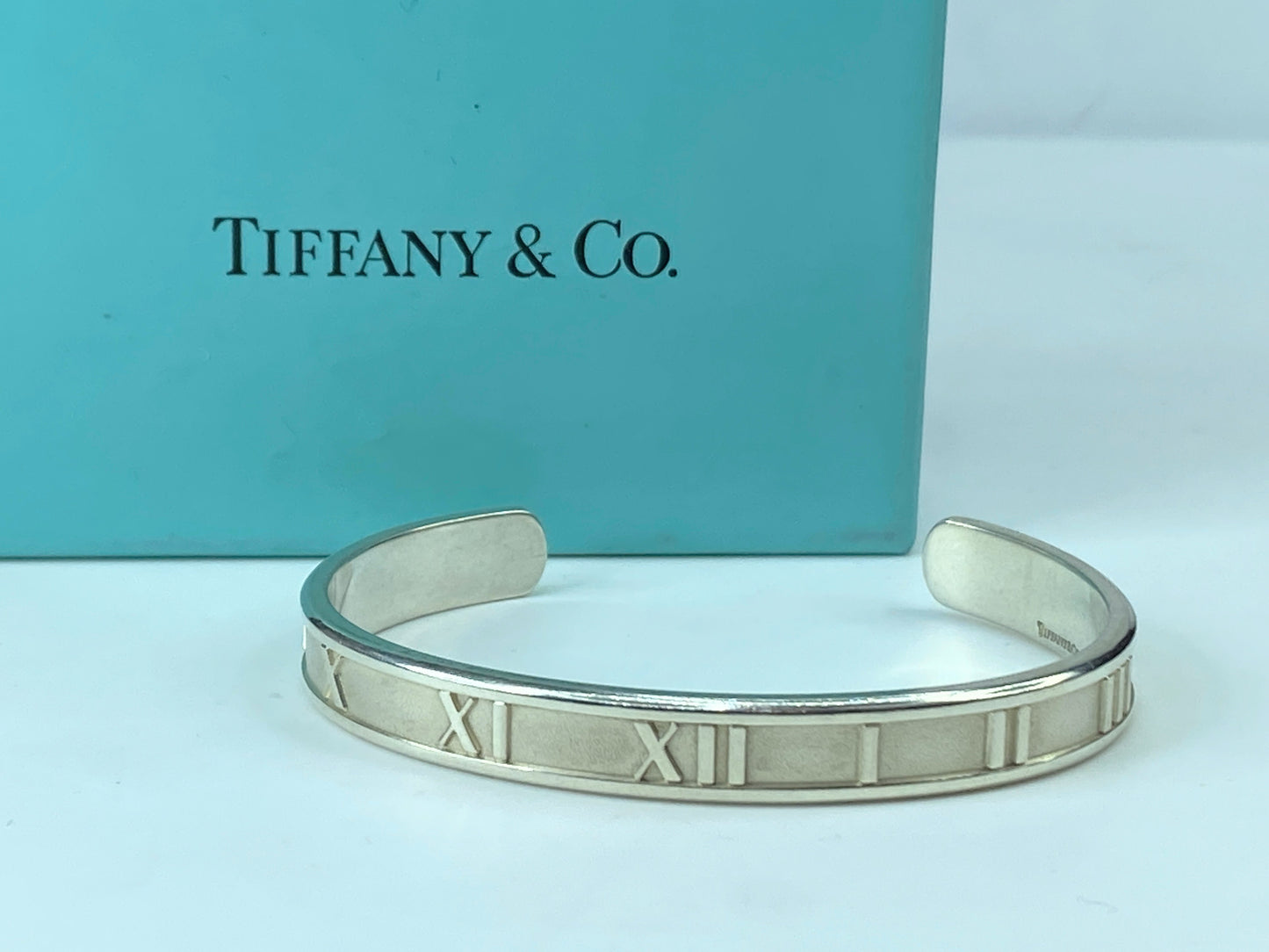 Tiffany & Co Atlas Sterling Silver 925 cuff bracelet 24.0g 6.25" JR700