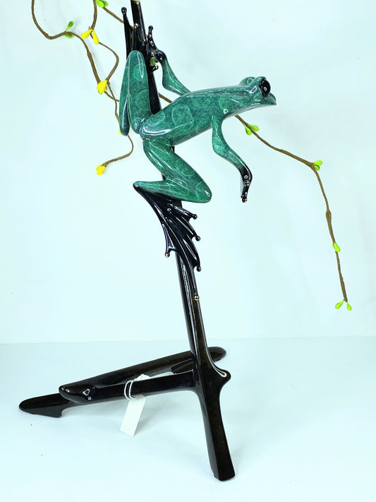 Tim Cotterill,  Frogman "I Spy" Limited Edition Bronze Sculpture  10.75"