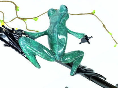 Tim Cotterill,  Frogman "I Spy" Limited Edition Bronze Sculpture  10.75"