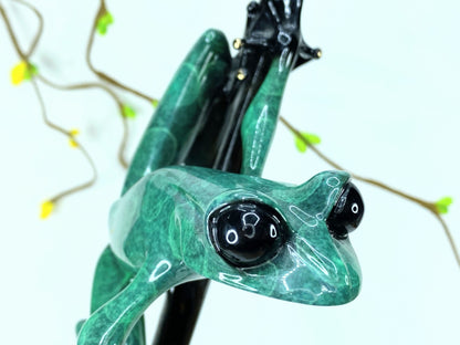 Tim Cotterill,  Frogman "I Spy" Limited Edition Bronze Sculpture  10.75"