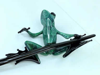 Tim Cotterill,  Frogman "I Spy" Limited Edition Bronze Sculpture  10.75"