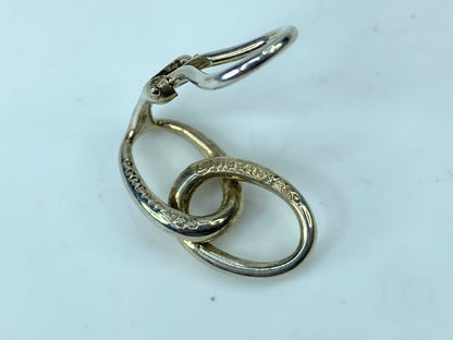 Tiffany & Co Elsa Peretti Sterling Silver Double Loop Clip-On Earrings JR313