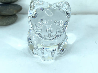 BACCARAT  France  Minimals Kitty sitting figurine