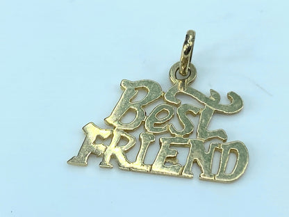 14k Yellow Gold Best Friend Charm JR9188