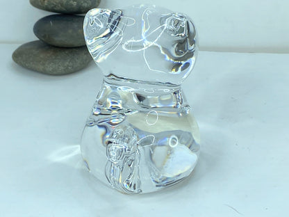 BACCARAT  France  Minimals Kitty sitting figurine