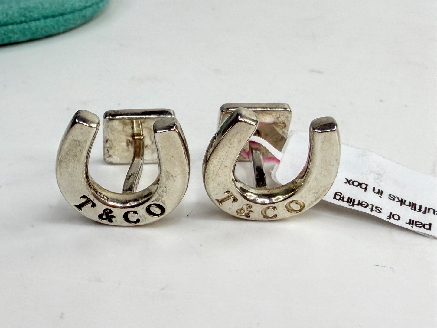 Tiffany & Co Sterling Silver Horseshoe Cufflinks Equestrian SS281