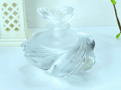 Lalique Crystal Samoa (Modern Wave) with stopper perfume bottle