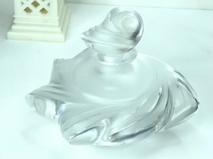 Lalique Crystal Samoa (Modern Wave) with stopper perfume bottle