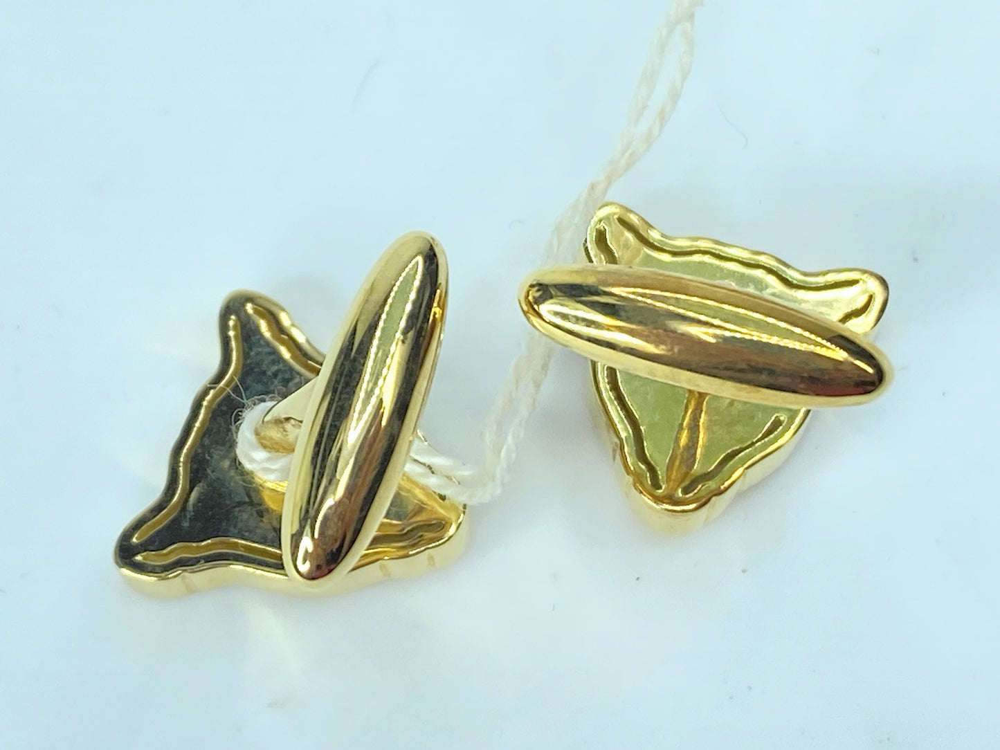 Vintage Carrera y Carrera 18K Yellow Gold Leopard Head Cufflinks JR1079