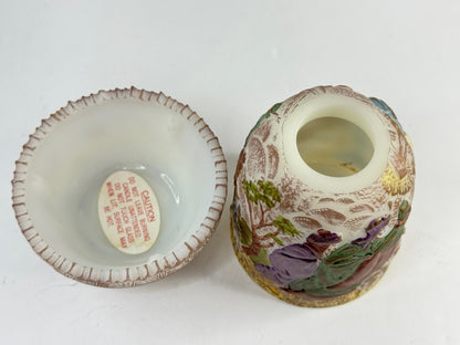 Vintage Fenton Birth of Savior Fairy Lamp Signed Limited Ed 248/1500 A959