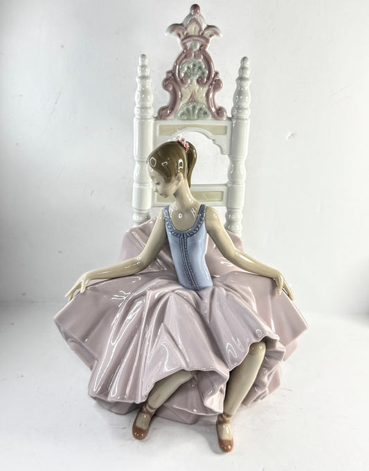 Vintage Lladró "After The Show Ballerina"Figurine 6484G Spain Mint A963