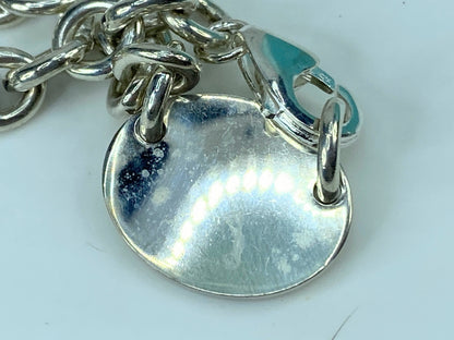 Tiffany & Co. Sterling Silver "Return to Tiffany" Oval Tag Choker Necklace JR327