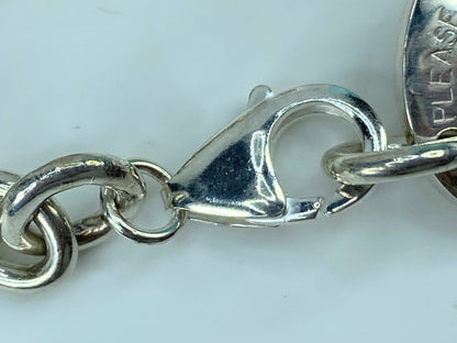 Tiffany & Co. Sterling Silver "Return to Tiffany" Oval Tag Choker Necklace JR327