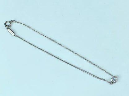 Tiffany & Co. Platinum 950 Diamond by The Yard Bracelet 7.25" 1.3g JR328