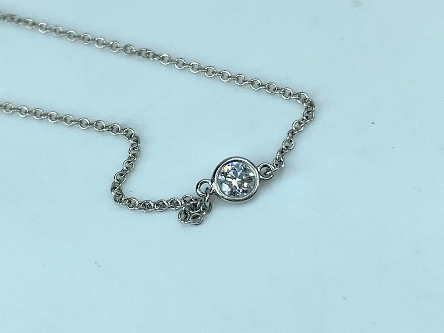 Tiffany & Co. Platinum 950 Diamond by The Yard Bracelet 7.25" 1.3g JR328