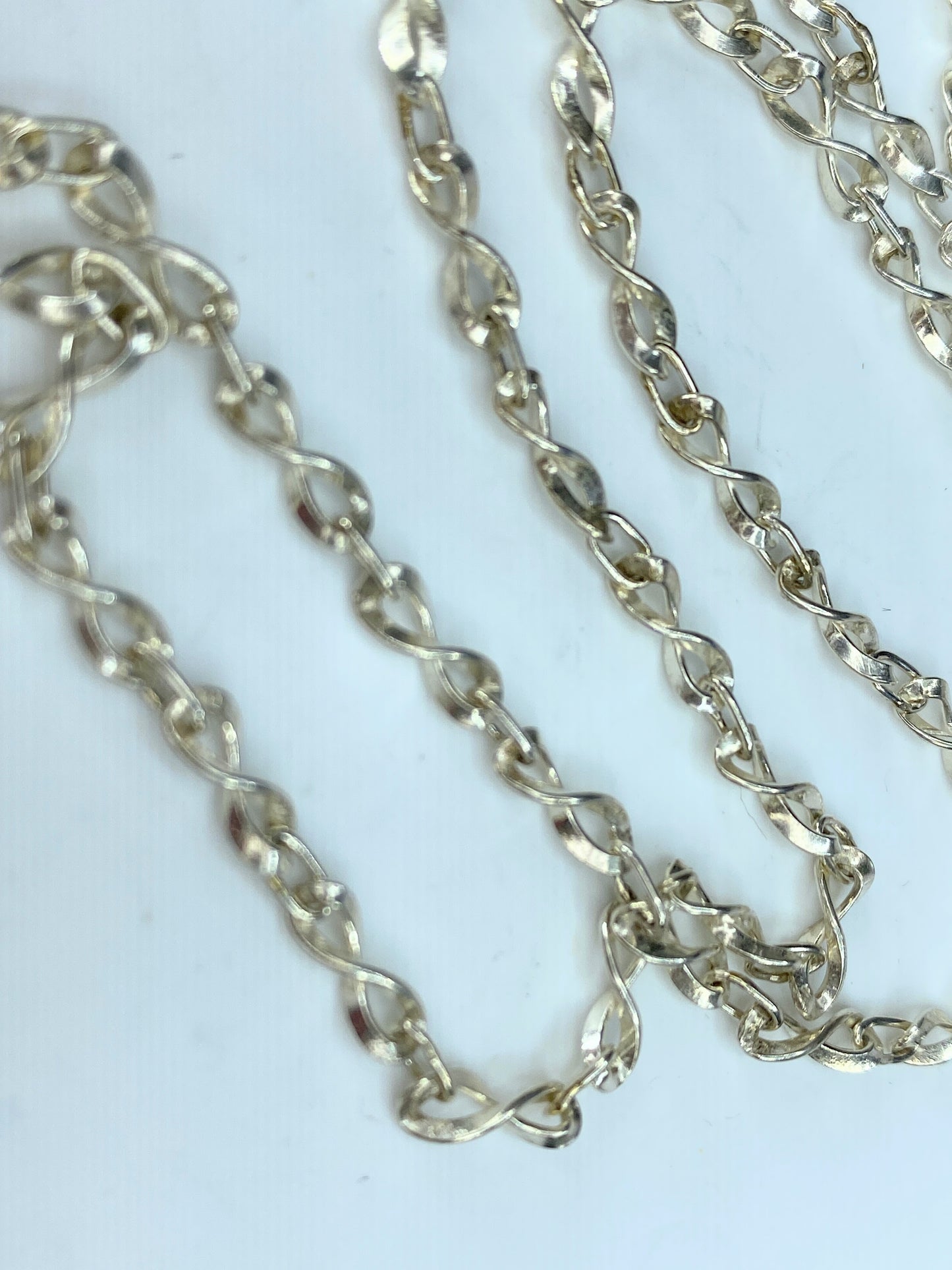 Fancy Link sterling Silver 925 Chain 30" 12.1 grams JR0039